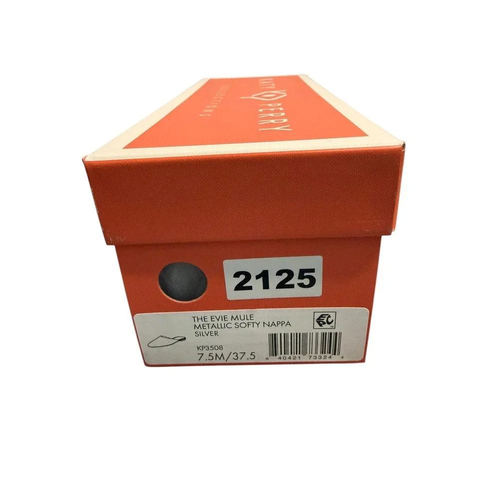 Katy‎ Perry The Evie Mule Metallic Silver 7.5 NIB - Picture 11 of 14